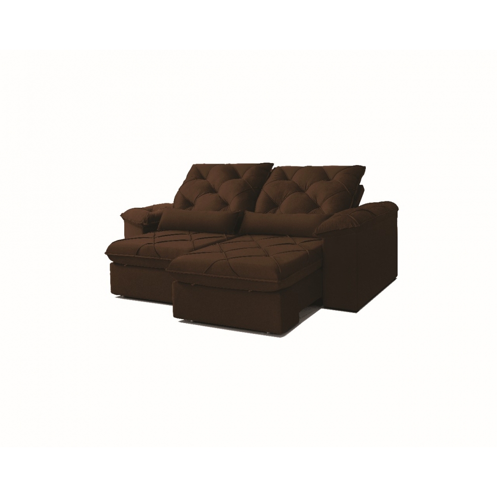 Sofa Art Brasil Cairo - Veludo 3107 Marrom