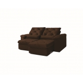 Sofa Art Brasil Cairo - Veludo 3107 Marrom