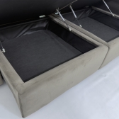 Sofa Roma C/bau - Veludo 530 Marrom