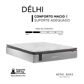 Colchao Solteiro King Koil Delhi 96x203 - Cinza