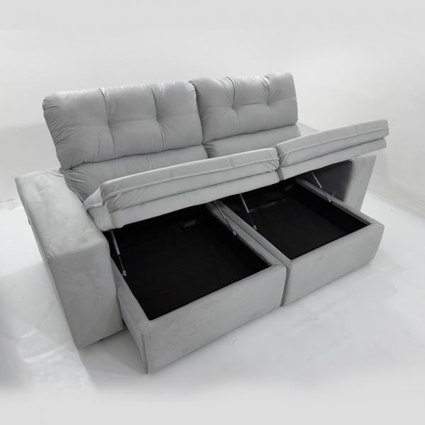 Sofa Roma C/bau - 597 Prata