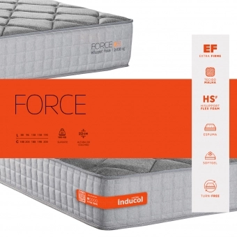 Kit Colchão Solteiro Force + Bicama Viena  3x1 Com Auxiliar
