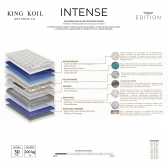 Colchao Solteiro King Koil Intense 88x188 - Cinza