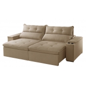 Sofá Austrália - Veludo Bege - TAM 2,90