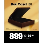 Baú Pop Casal - VELUDO MARROM