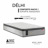 Colchao Solteiro King Koil Delhi 88x188 - Cinza