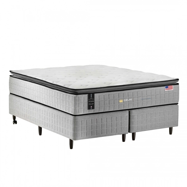 Colchao Casal King Koil Delhi 138x188 - Cinza