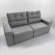 Sofa Roma C/bau - 597 Prata