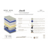 Colchao Solteiro Ameth Ensacadas King Koil 96x203 - Branco