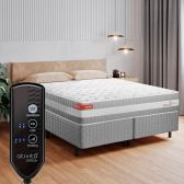 Colchao King Inducol Com Massageador 193x203 - Cinza/branco