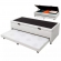 Bicama Viena 3 em 1 Com Cama Auxiliar - Corino Branco