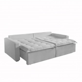 Sofá Cama Belize - Sem Caixa - Linho Cinza