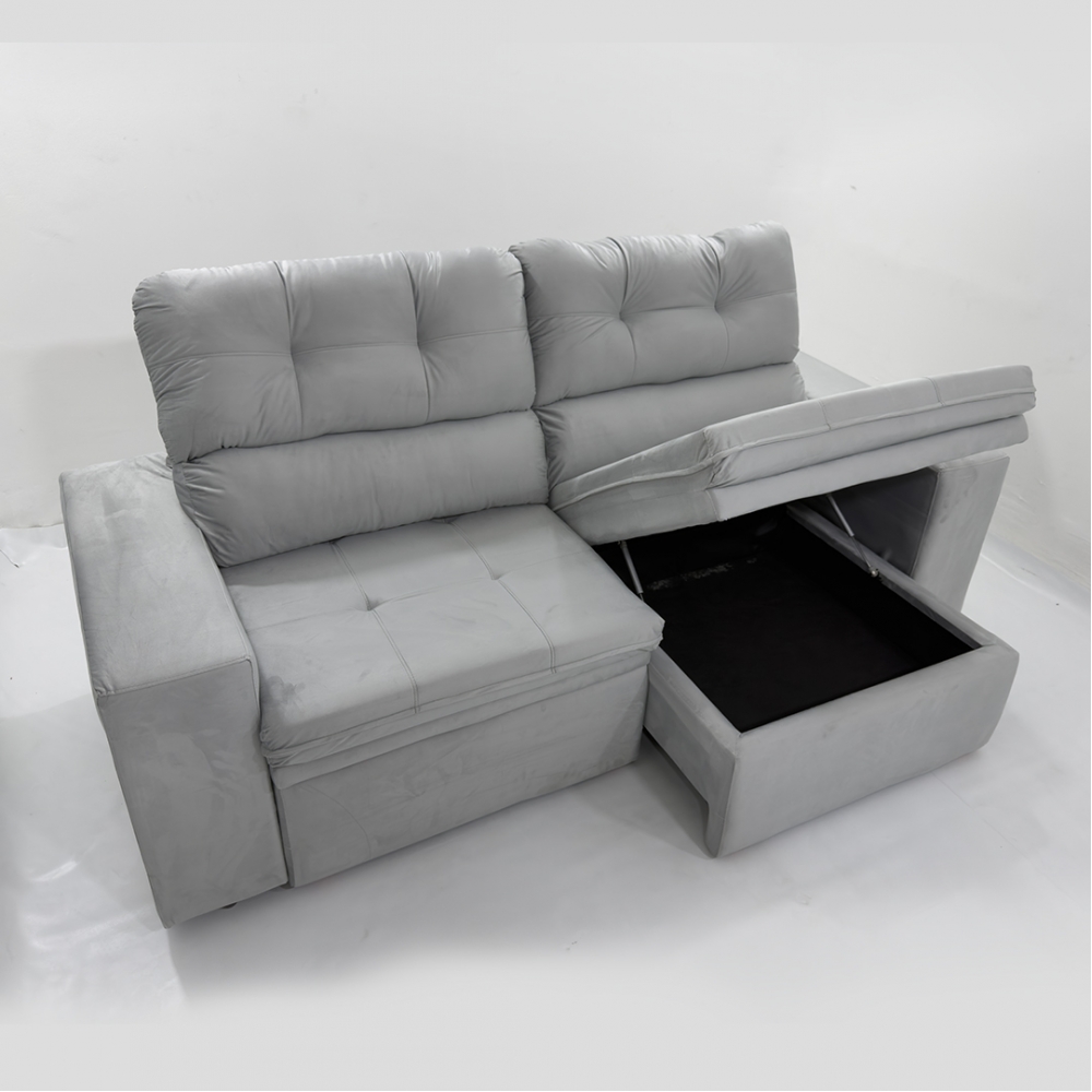 Sofa Roma C/bau - 597 Prata
