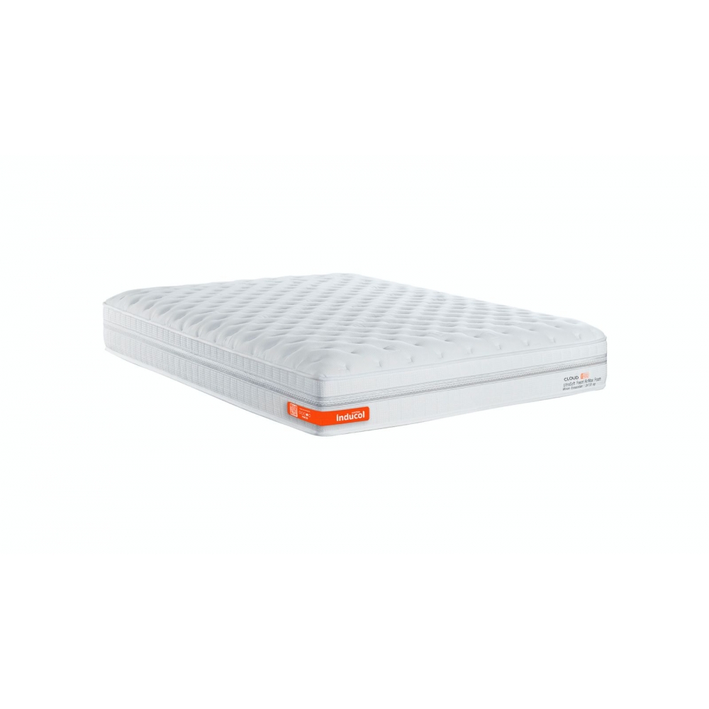 Colchao Solteiro Inducol Cloud 096x203 - Branco