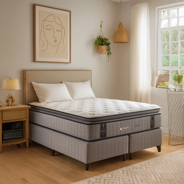Colchao Casal King Koil Delhi 138x188 - Cinza