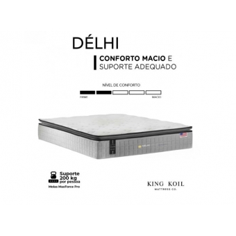 Kit Colchao Delhi 158 + Bau Elite 158