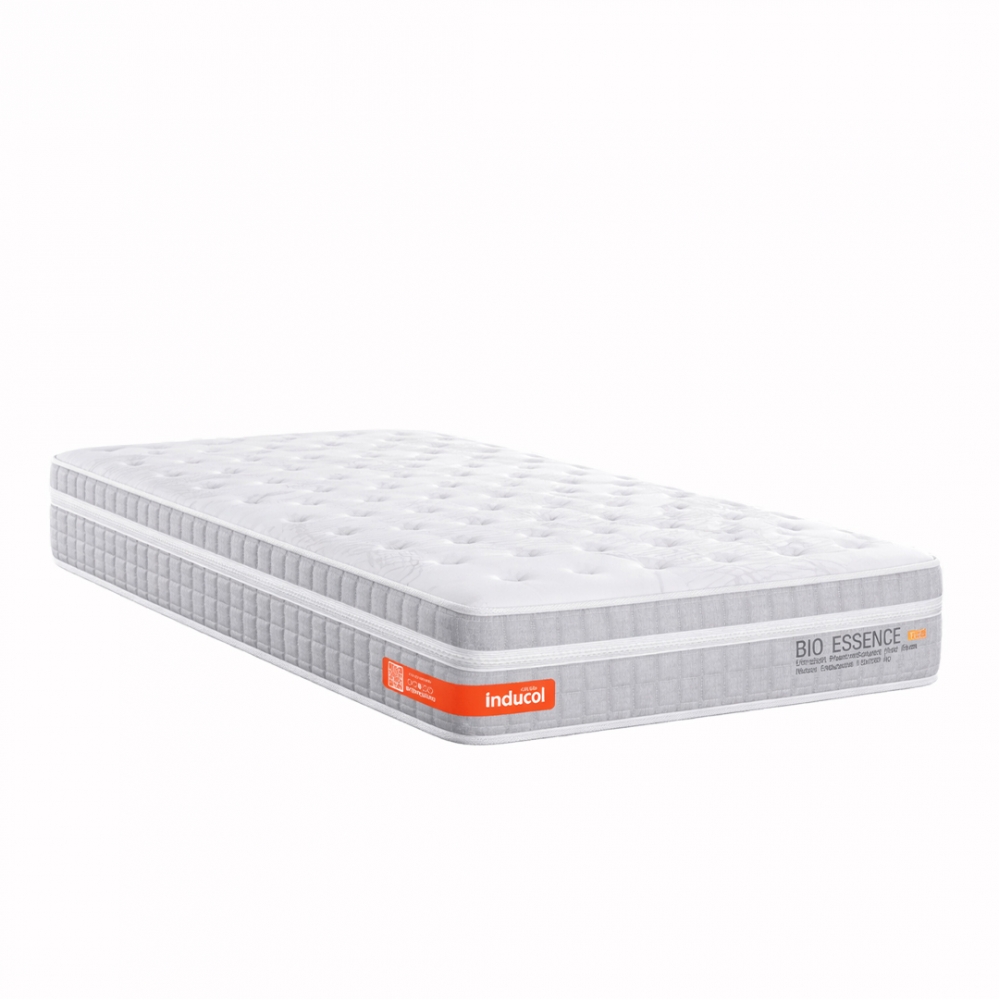 Colchao Solteiro Inducol Bio Essence 88x188 - Cinza