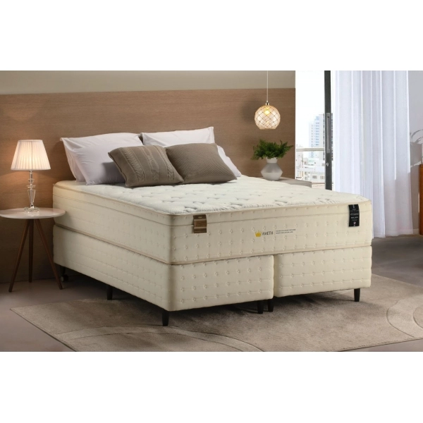 Colchao Queen Ameth Ensacadas King Koil 158x198 - Branco