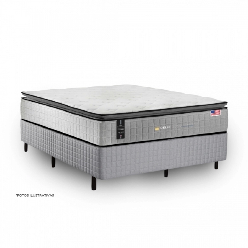 Colchao Solteiro King Koil Delhi 88x188 - Cinza