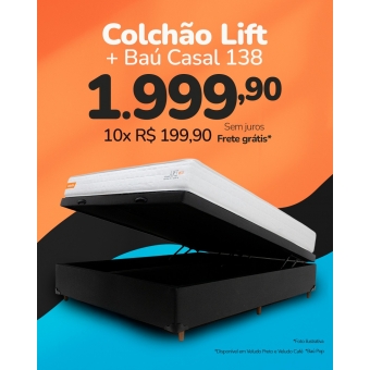 Kit Colchao Lift + Bau Pop