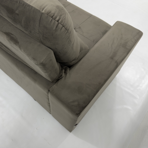 Sofa Roma C/bau - Veludo 530 Marrom