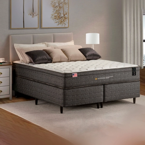 Colchao Queen King Koil Intense 158x198 - Cinza