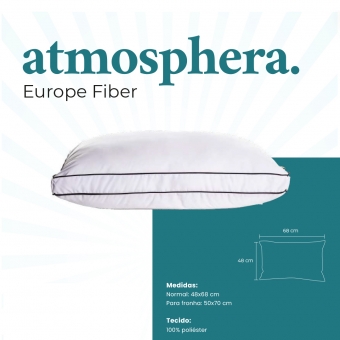 TRAVESSEIRO ELEVA ATMOSFERA FIBRA EUROPE FIBER 50X70