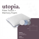 TRAVESSEIRO ELEVA UTOPIA FIBRA + MEMORY 50X70
