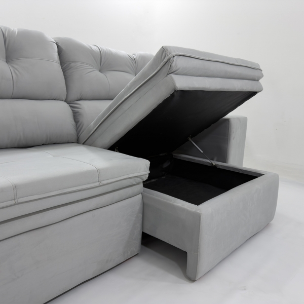 Sofa Roma C/bau - 597 Prata