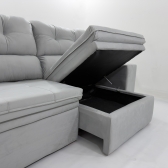 Sofa Roma C/bau - 597 Prata
