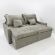 SOFA CAMA BELIZE - Veludo Bege