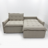 Sofá Cama Belize - Sem Caixa - Linho Bege