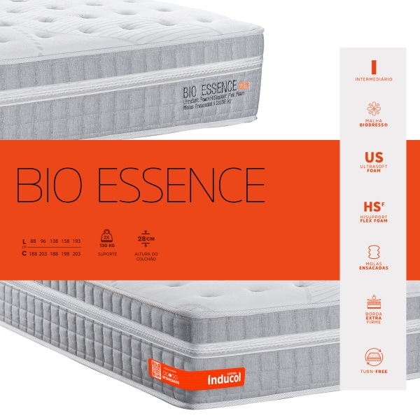 Colchao King Inducol Bio Essence 193x203 - Cinza