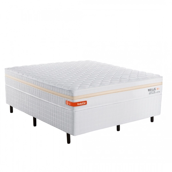 Colchao Casal Inducol Belle 128x188 - Branco
