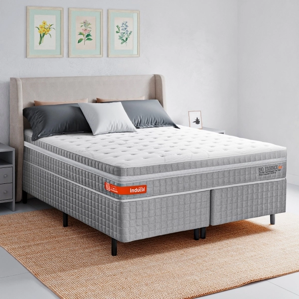 Colchao Queen Inducol Bio Essence 158x138 - Cinza